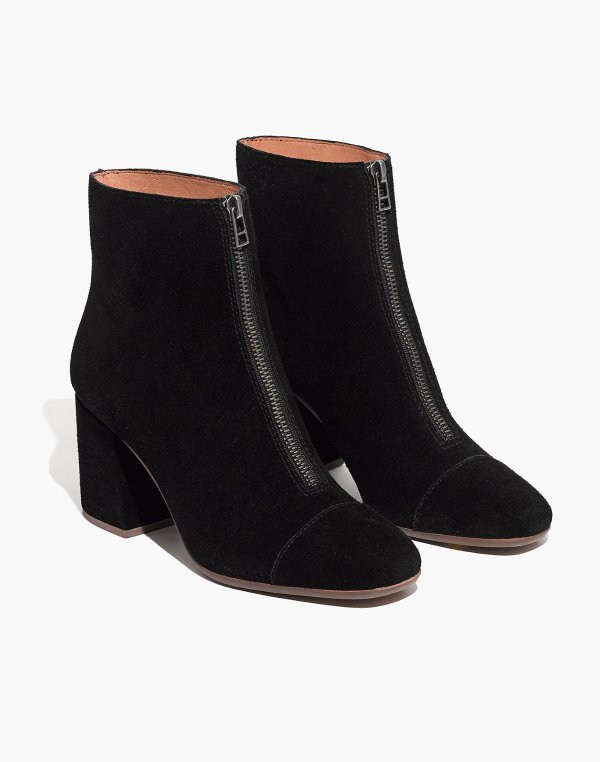 The Amalia Zip Boot in Suede
