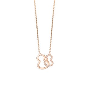 Qeelin Petite Wulu 钻石项链