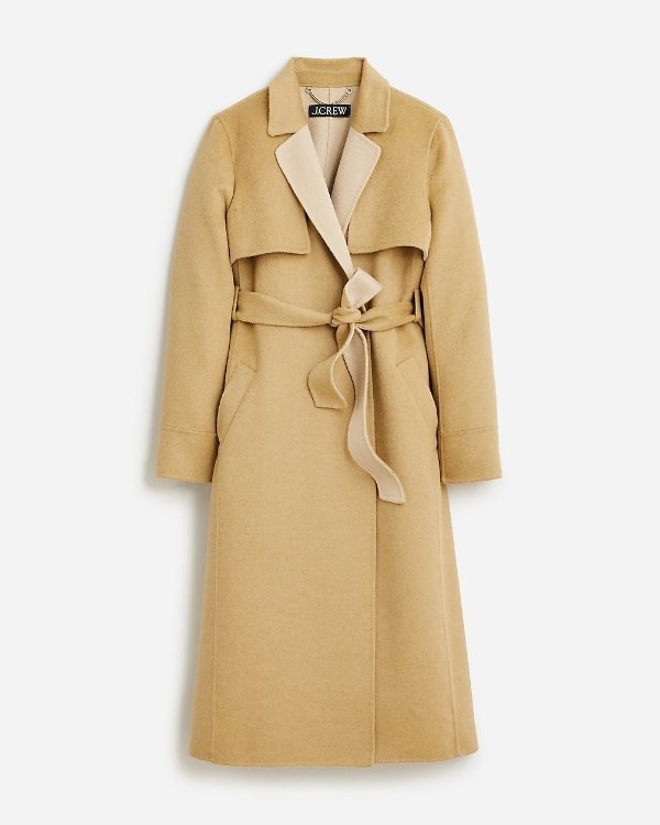 Harriet trench coat in double-faced blend