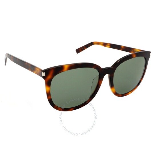 Green Square Unisex Sunglasses SL 284 F SLIM 003 56
