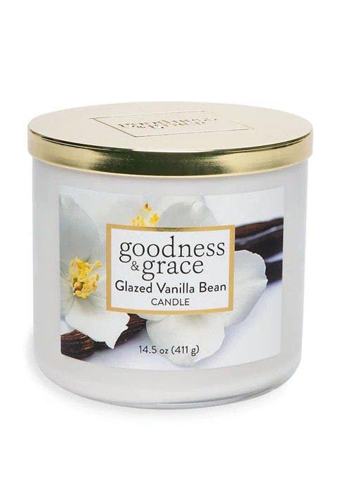 Glazed Vanilla Bean 3 Wick Candle