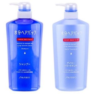 日本资生堂AQUAIR水之密语 保湿密复洗发乳+润发乳套组