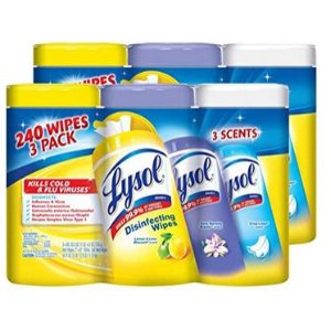 Disinfecting Wipes Variety Value Pack, Lemon, Early Morning Breeze and Crisp Linen, 480 Count