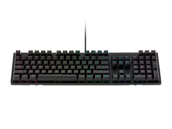 Dark Matter by Monoprice Aether Optical Mechanical Gaming Keyboard - LightStrike LK Blue, RGB, IP57 Rated, Aluminum, Wired - Monoprice.com