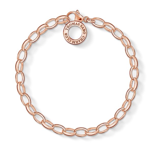 Rose Gold Plated Oval Belcher X0031-415-12