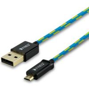 FRiEQ 6英尺长尼龙线材Micro USB数据线