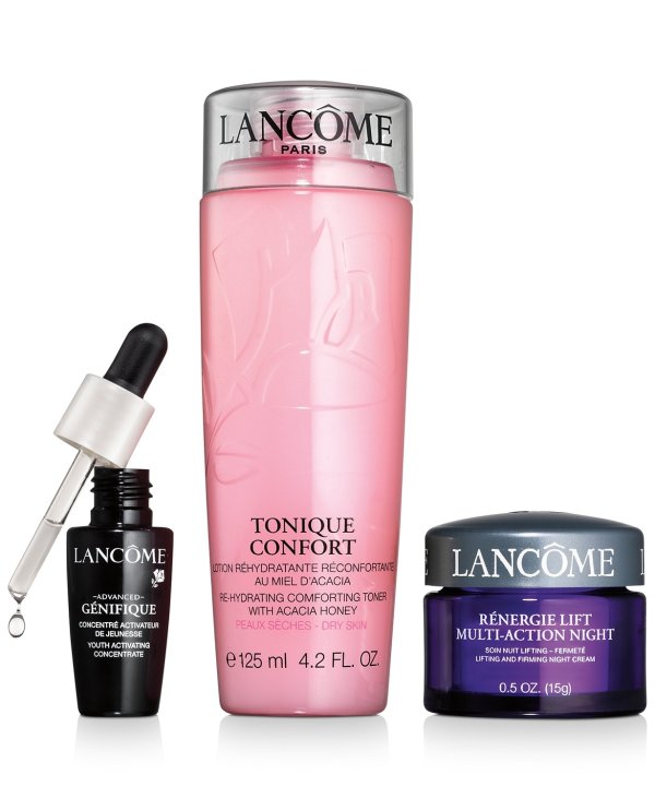 Get More! Spend $80 and choose your bonus skincare trio. Total gift value up to $224!