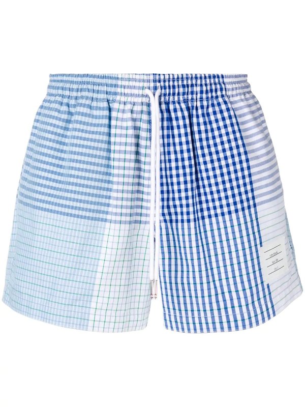 Fun-Mix Check Cotton Rugby Short
