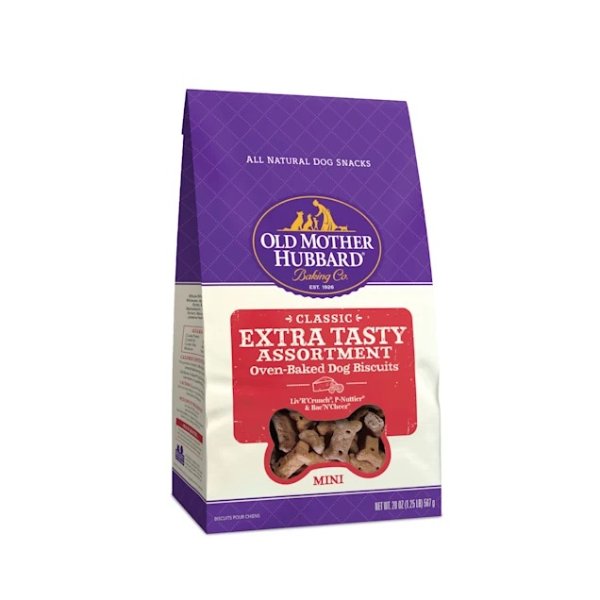 Crunchy Classic Natural Extra Tasty Assortment Mini Dog Biscuits, 20 oz | Petco