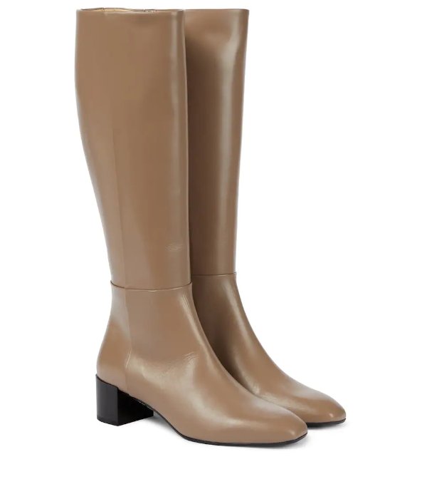 Laura leather knee-high boots