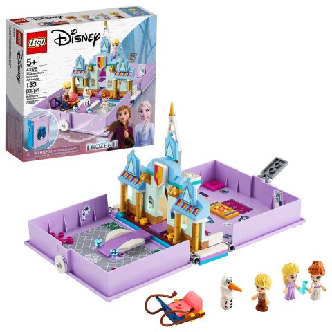 LegoDisney Anna and Elsa’s Storybook Adventures 43175 Creative Building Kit (133 Pieces)