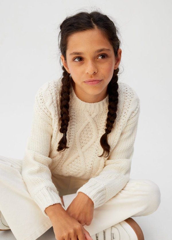 Cable-knit sweater - Girls | OUTLET USA
