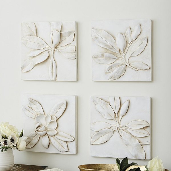 Magnolia Plaques - Set of 4 | Ballard Designs