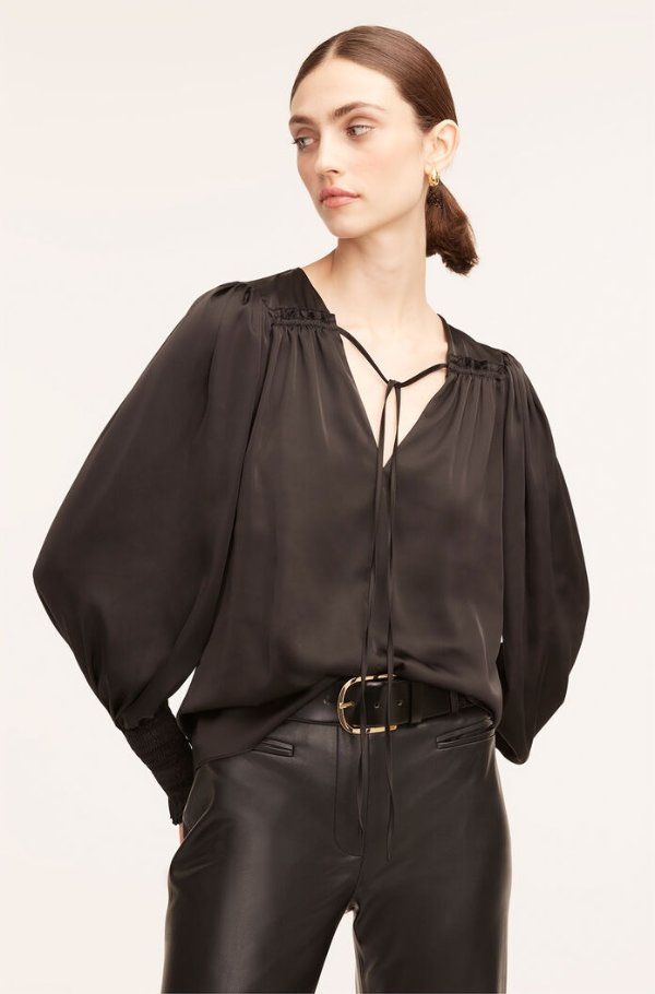 Tie-Front Blouse | Rebecca Taylor