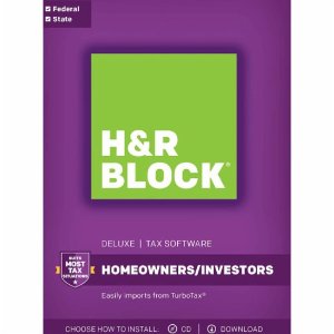 H&R Block Tax Software Deluxe + State 2017