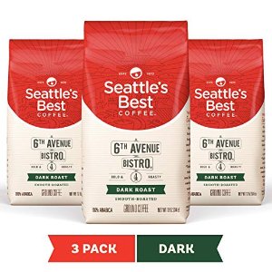 Seattle's Best Coffee 6th Avenue Bistro Dark Roast Ground Coffee 3 Pack, Three 12-oz. Bags
