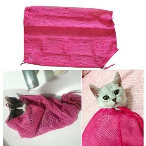 i'Pet® Adjustable Polyester Mesh Big Cat Grooming Bag Dog Cleaning No Scratching Biting Restraint for Bathing Nail Trimming Injecting Examing