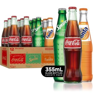 可口可乐、雪碧、芬达墨西哥版综合装 12瓶装
