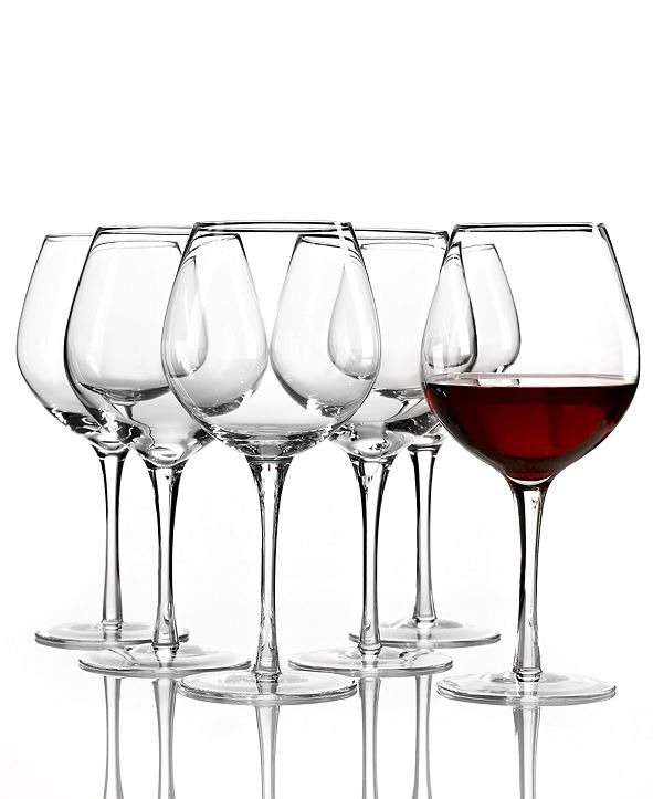 Tuscany Red Wine Glasses 6 Piece Value Set