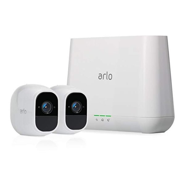 Arlo Pro 2 Home Security Camera System (2 pack) with Siren