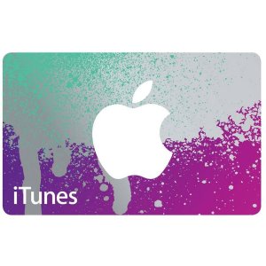 价值$100 iTunes电子礼卡