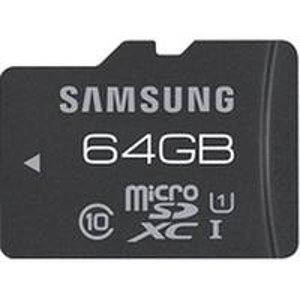 Samsung 64GB Pro  w/Adapter Class 10 UHS-1 microSDXC Card(TF)