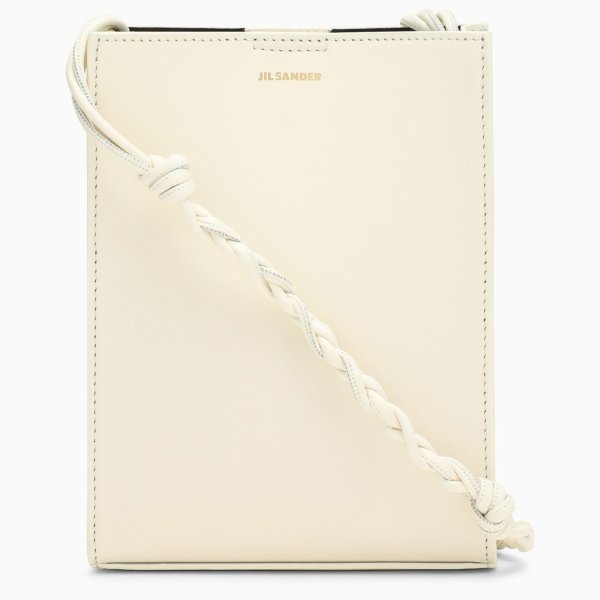 Tangle ivory leather shoulder bag
