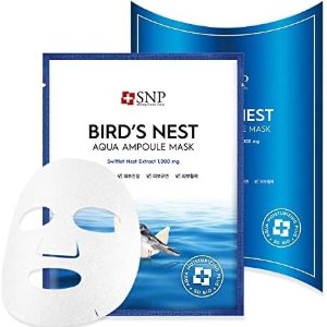 SNP Bird's Nest Aqua Ampoule Moisturizing Face Mask