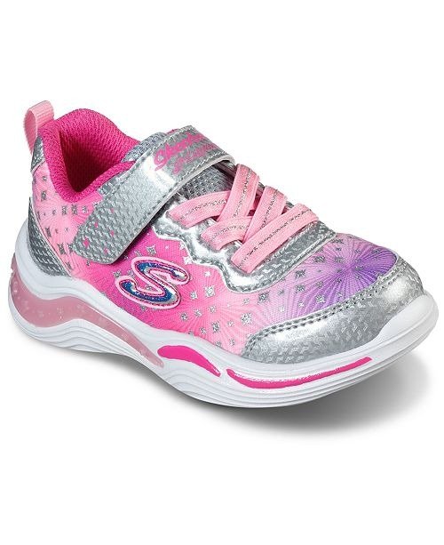 Toddler Girls' S Lights: Power Petals - Painted Daisy Light-Up Training Sneakers from Finish Line