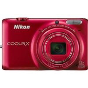 Nikon Coolpix S6500 16.0-Megapixel Digital Camera Red