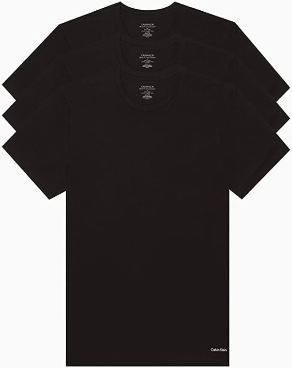 Calvin Klein Men's 100% Cotton T-Shirt Packs