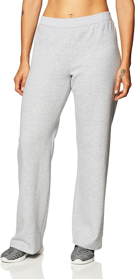 Women's Open Bottom Leg Fleece Sweatpants