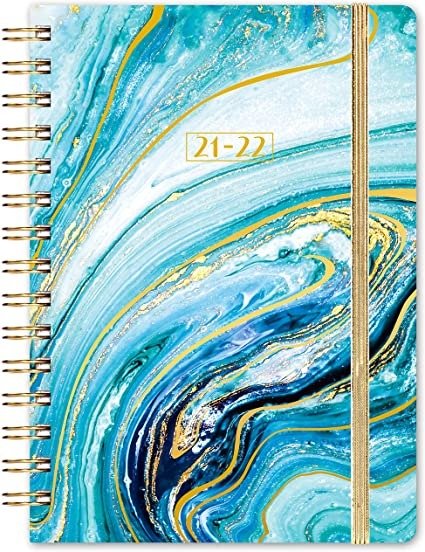 2021-2022 Planner - Academic Planner 2021-2022 Starts in July 2021, from July 2021 - June 2022, 6.4"x 8.5", Flexible Cover Planner with Elastic Closure, Coated Tabs, Inner Pocket