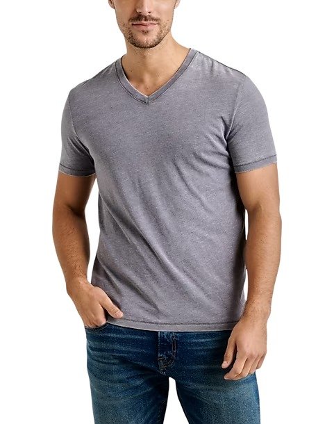 Lucky Brand Burnout T-Shirt, Gray - Men's Shirts | Men's Wearhouse