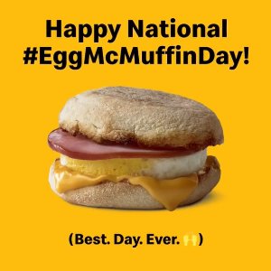McDonald's National Egg McMuffin Day