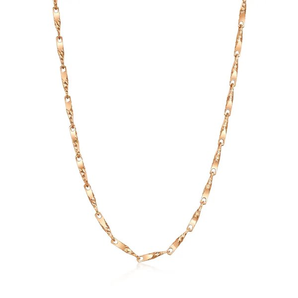 Machinery Chain 18K Rose Gold Necklace - 79121N | Chow Sang Sang Jewellery