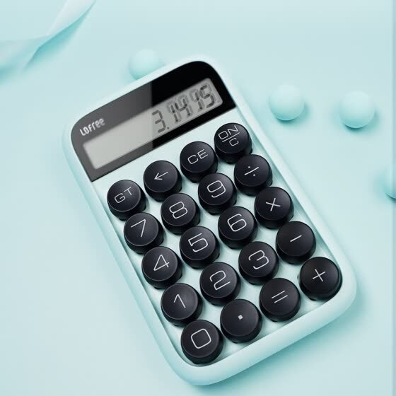 J.ZAO x LOFREE EH113P Electronic Calculator, Light Blue