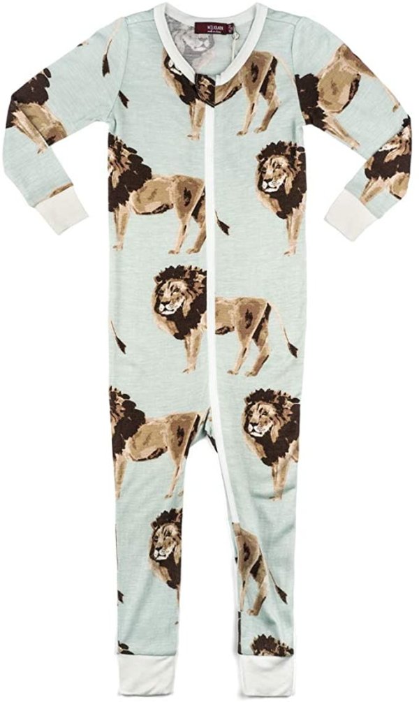 Bamboo Zipper Pajama - Lion