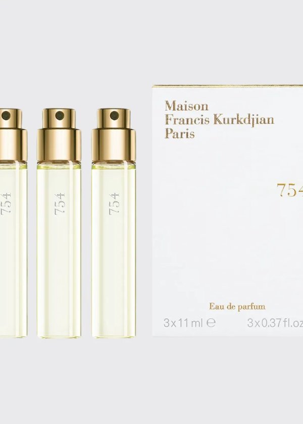 754 Eau de Parfum, Travel Refills, 3 each 0.37 fl. oz.