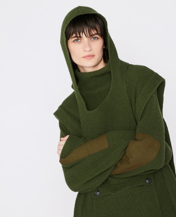 Women's Green Khaki Knit Sweater | Stella McCartney Men