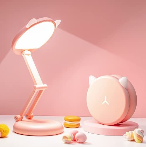 One Fire Cute Desk Lamp Cat Lamp Pink Lamp Foldable