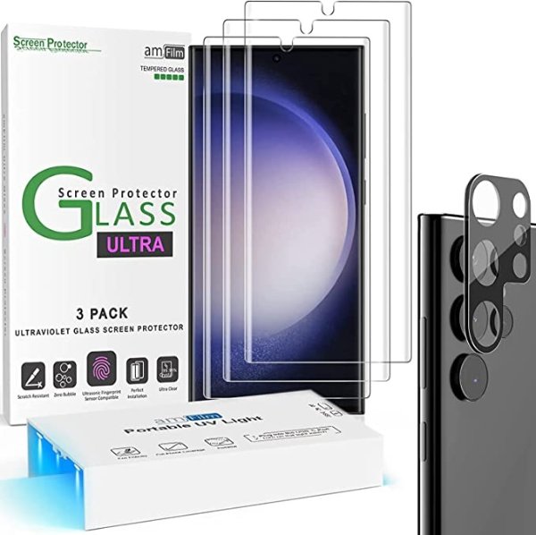 Samsung Galaxy S23 Ultra 3D屏幕保护膜 3张