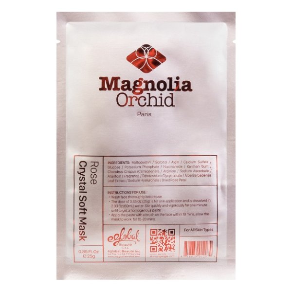 美国MAGNOLIA ORCHID 美白保湿 玫瑰水晶花瓣软膜面膜粉 25g
