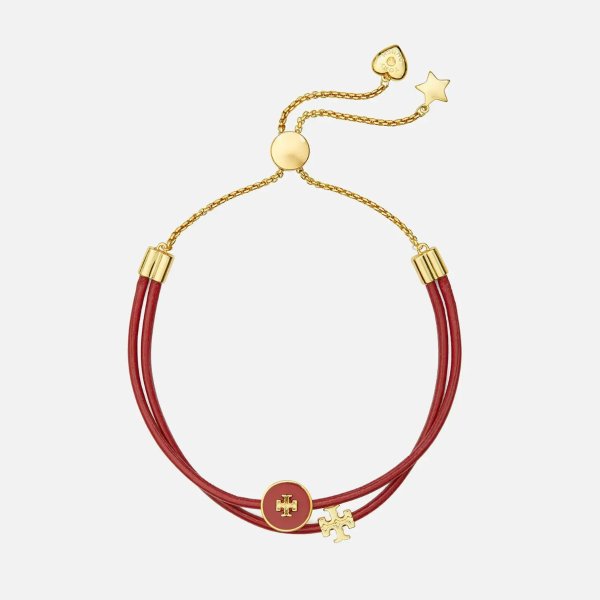 Women's Enamel Slider Bracelet - Brilliant Red
