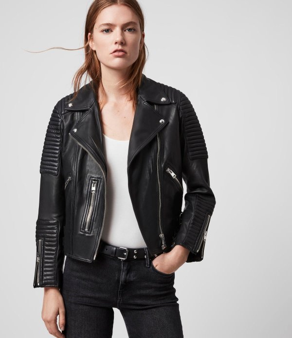 Estella Leather Biker Jacket