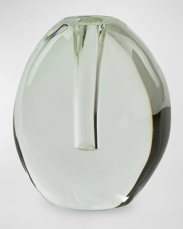 Clear Crystal Bubble Bud Vase