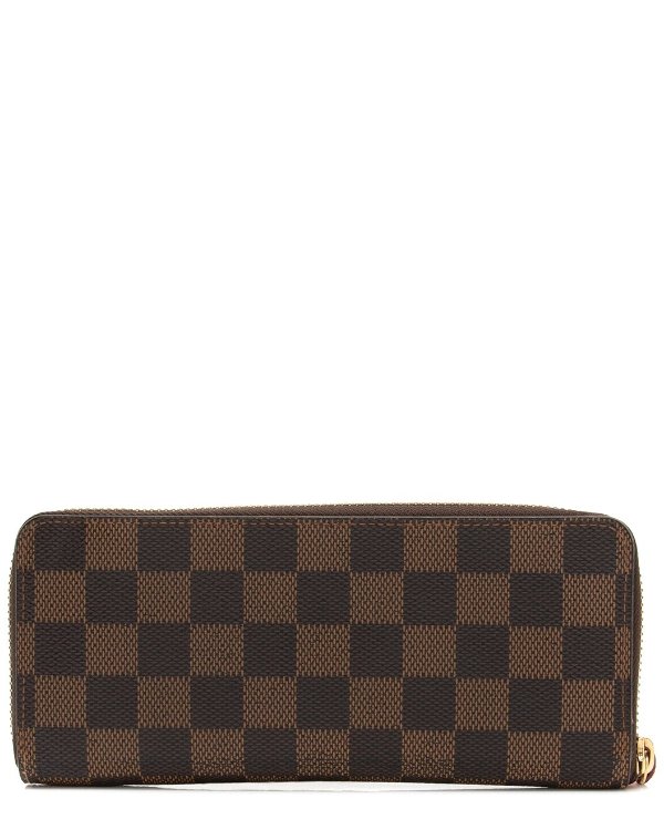 Damier Ebene Canvas Clemence Wallet (Authentic Pre-Owned)