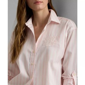 Ralph LaurenWomen's Cotton Striped Shirt, Regular & Petite