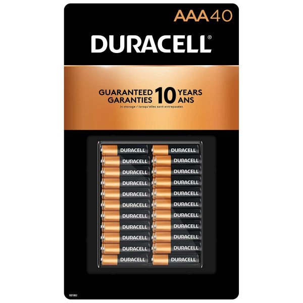 AAA Alkaline Batteries, 40-count