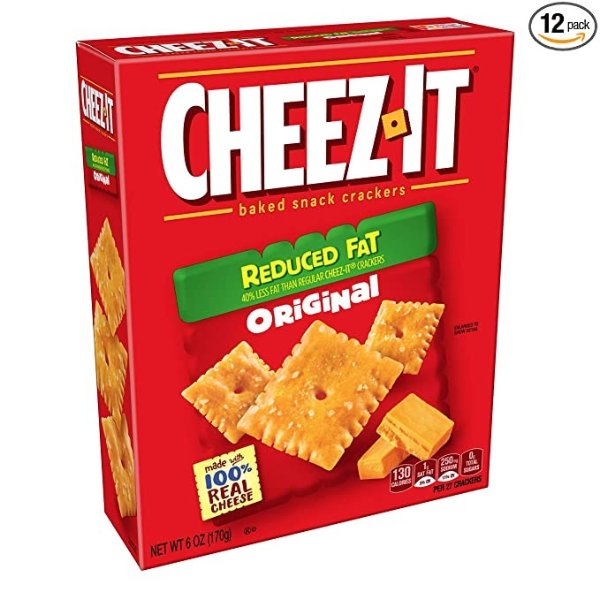Cheez-It 减脂原味芝士小脆饼干 6oz 12盒